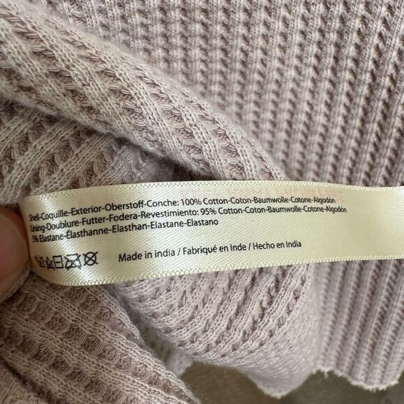 Free People FP One Knit Thermal Antique Lavender Cami Medium NWOT - Picture 7 of 10